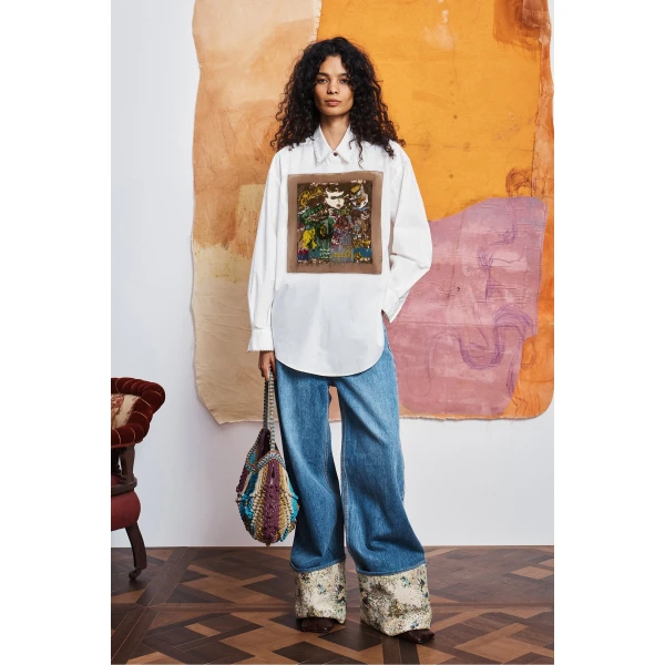 Alemais Limelight Embellish Shirt, view 2