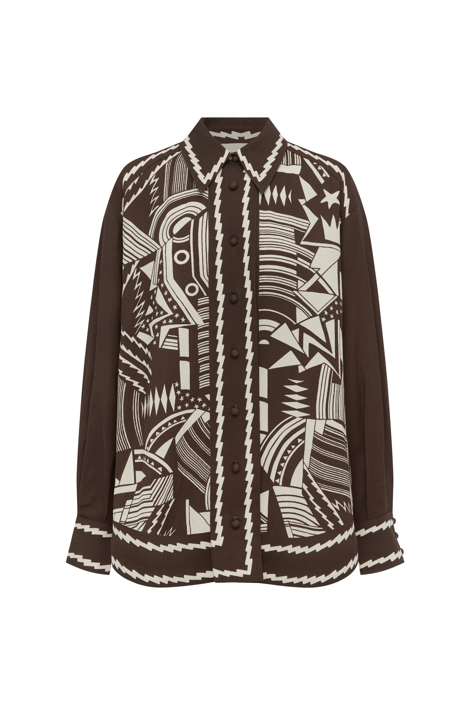 Alemais Lori Shirt  Sustainable Tops with Alémais print -  Luxury Handbags Australian Designer