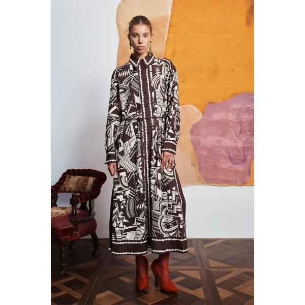 Alemais Lori Shirtdress Dress, view 2