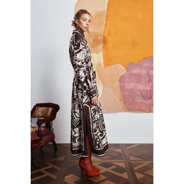 Alemais Lori Shirtdress Dress, view 3