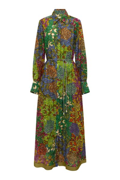 Alemais Marnie Shirtdress  Sustainable Dresses with Alémais print -  Luxury Handbags Australian Designer