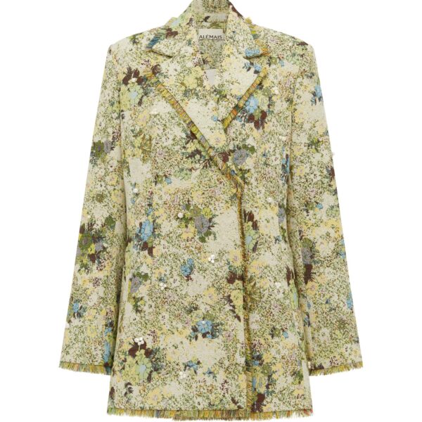 Alemais Whitney Blazer  Sustainable Jackets with Alémais print -  Luxury Handbags Australian Designer