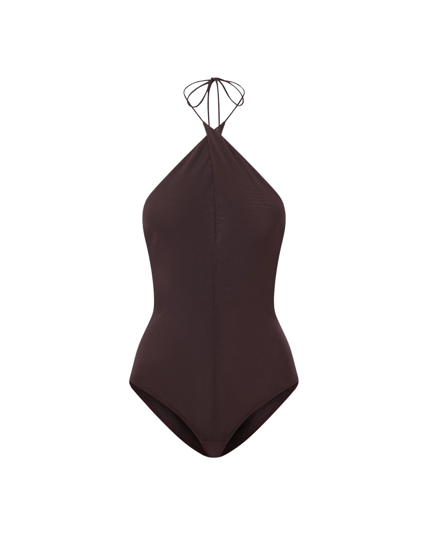 Alex-Perry-Cross-Tie-Halter-Bodysuit-in-Stretch-Mesh-Smoke49236_nobg Alex Perry Cross Tie Halter Bodysuit in Stretch Mesh, Smoke