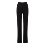 Alex Perry Flare Trouser in Wool Suiting, Midnight