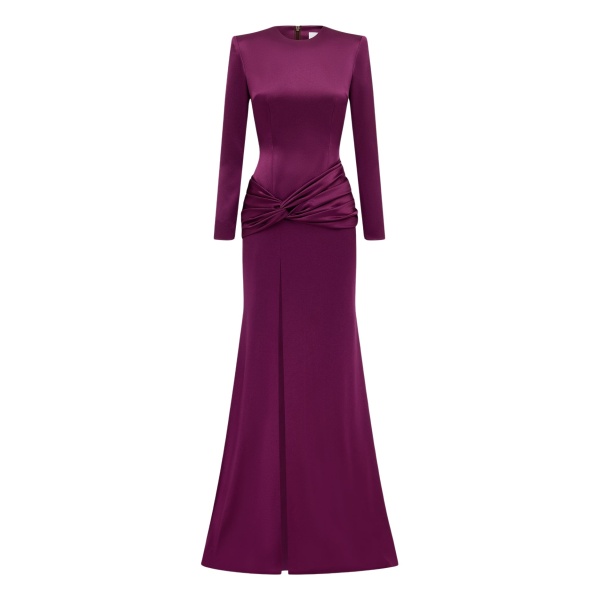 alex perry satin crepe gown