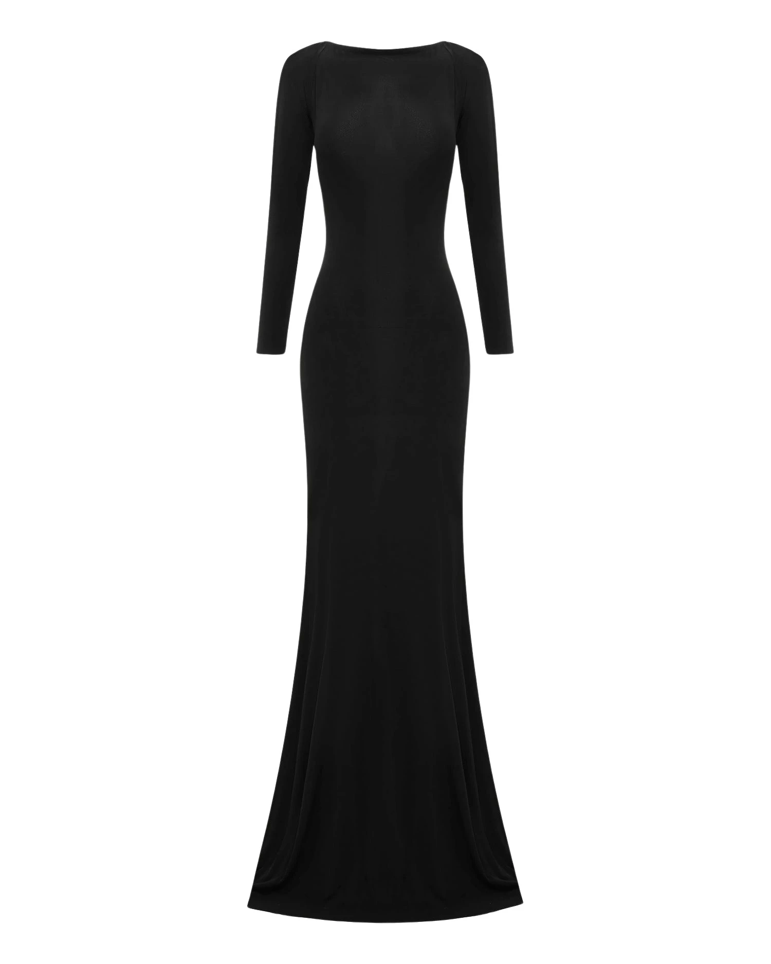Alex-Perry-Long-Sleeve-Open-Back-Gown-in-Dry-Jersey-Black36013_nobg Alex Perry Long Sleeve Open Back Gown in Dry Jersey, Black