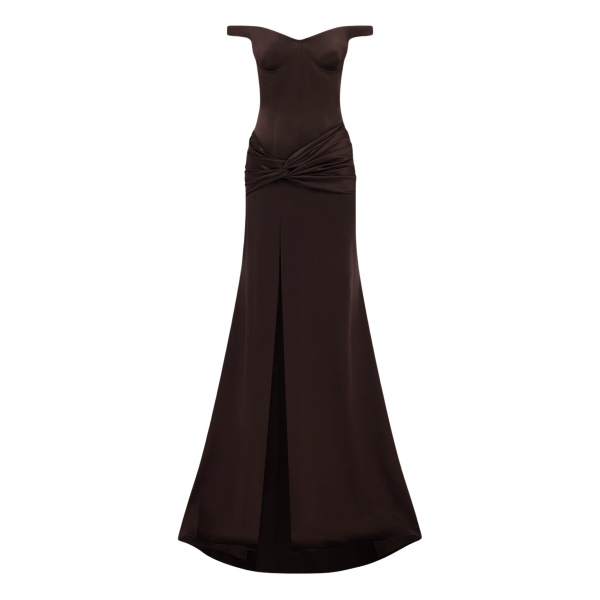 alex perry satin crepe gown
