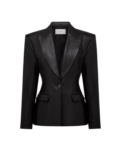 alex perry leather blazer