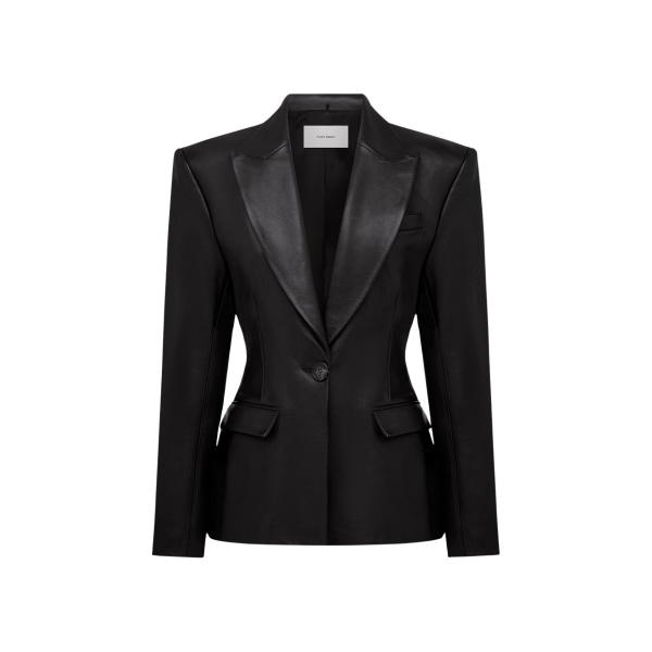 alex perry leather blazer