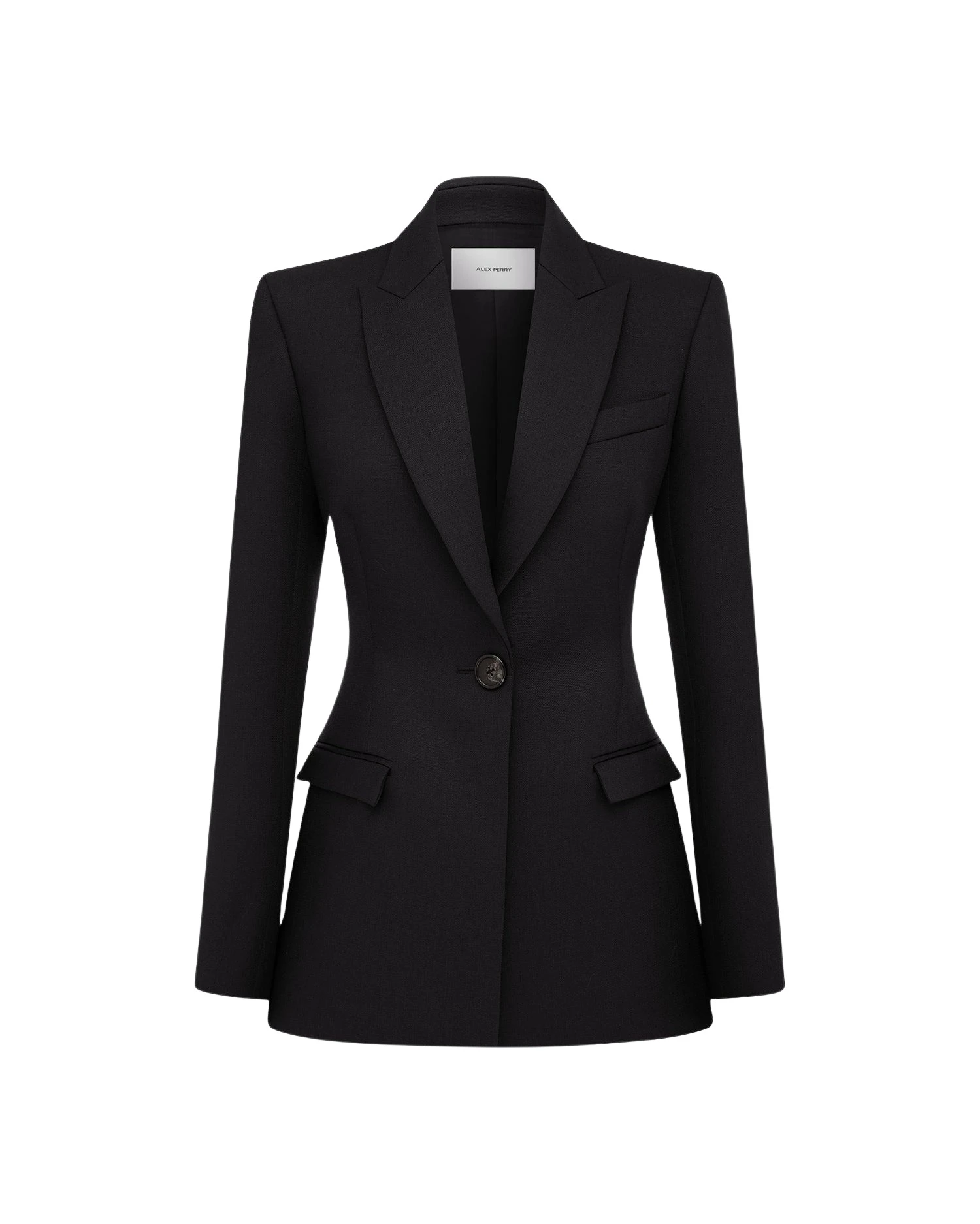 Alex-Perry-Single-Breasted-Contour-Blazer-in-Wool-Suiting-Midnight16998_nobg Alex Perry Single Breasted Contour Blazer in Wool Suiting, Midnight