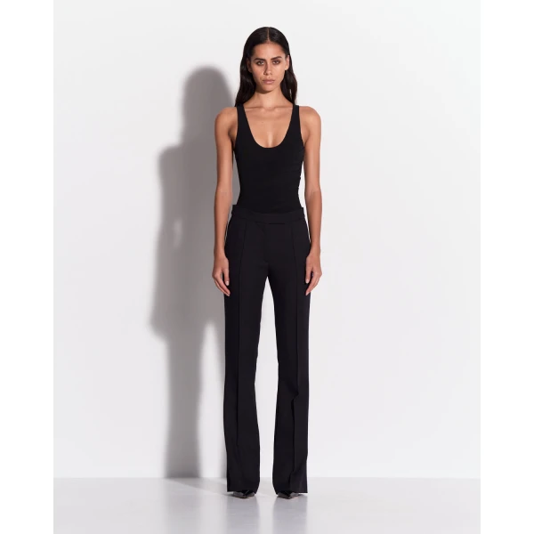 Alex Perry Singlet Bodysuit in Stretch Mesh, Black, view 2