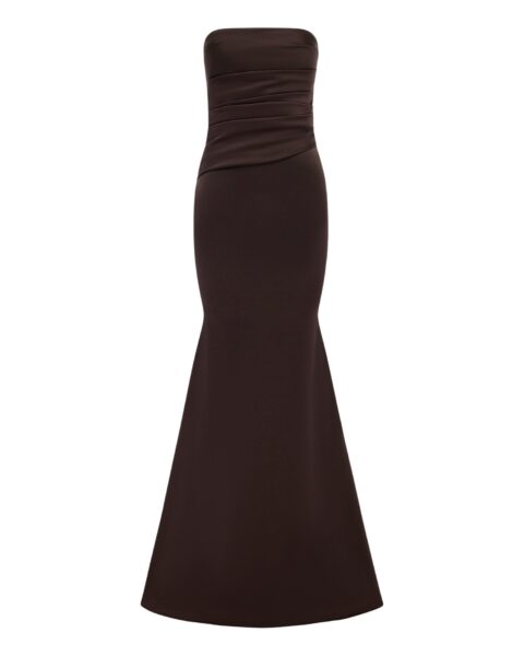 alex perry satin crepe gown