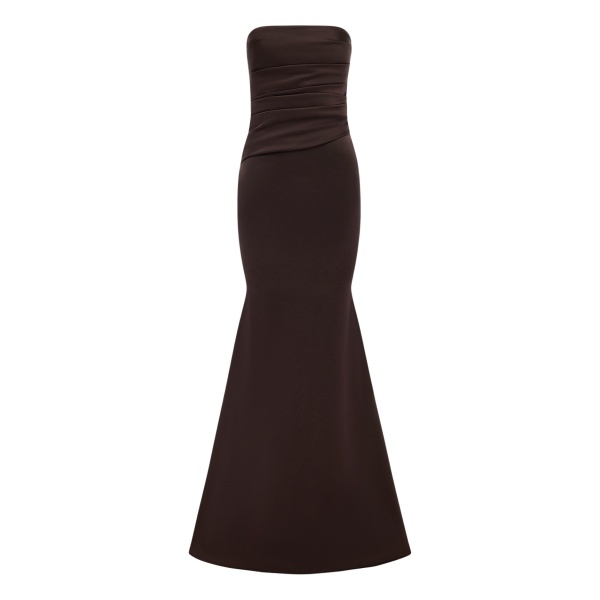 alex perry satin crepe gown