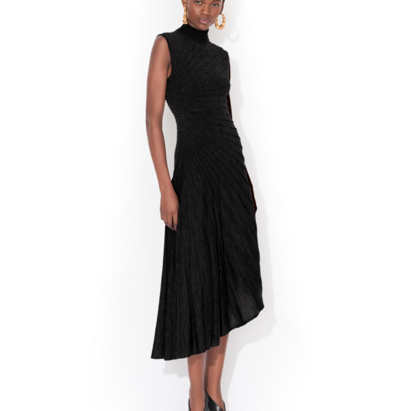 Alaia Asymetric Wool Dress, view 2