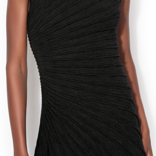 Alaia Asymetric Wool Dress, view 4