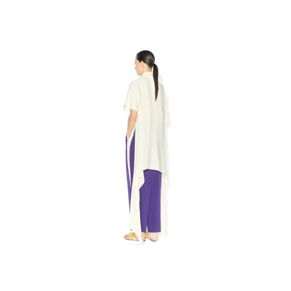 Alaïa Asymmetric Cady Top - ALAÏA Tops - Laser Cut Luxury - Shop at Luxury Shoes 