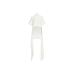 Alaïa Asymmetric Cady Top - ALAÏA Tops - Laser Cut Luxury - Shop at Luxury Shoes Alaia Asymmetric Cady Top