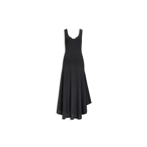 Alaïa Asymmetric Cotton Crepe Dress - ALAÏA Dresses - Laser Cut Luxury - Shop at Luxury Shoes 