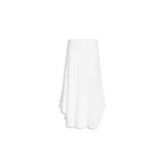 Alaia Asymmetric Cotton Crepe Skirt