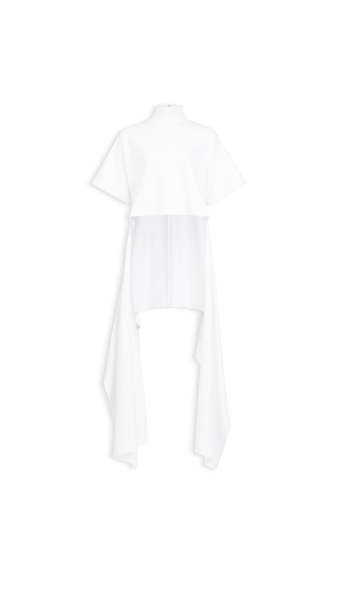 Alaia Asymmetric Cotton Jersey T Shirt