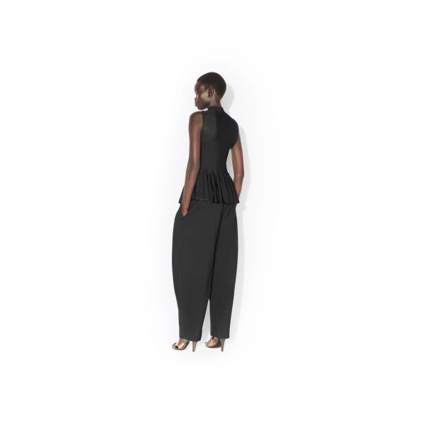 Alaïa Asymmetric Godet Top - ALAÏA Tops - Laser Cut Luxury - Shop at Luxury Shoes 