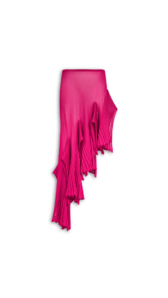 Alaïa Asymmetric Leaf Godet Skirt - ALAÏA Skirts - Laser Cut Luxury - Shop at Luxury Shoes 