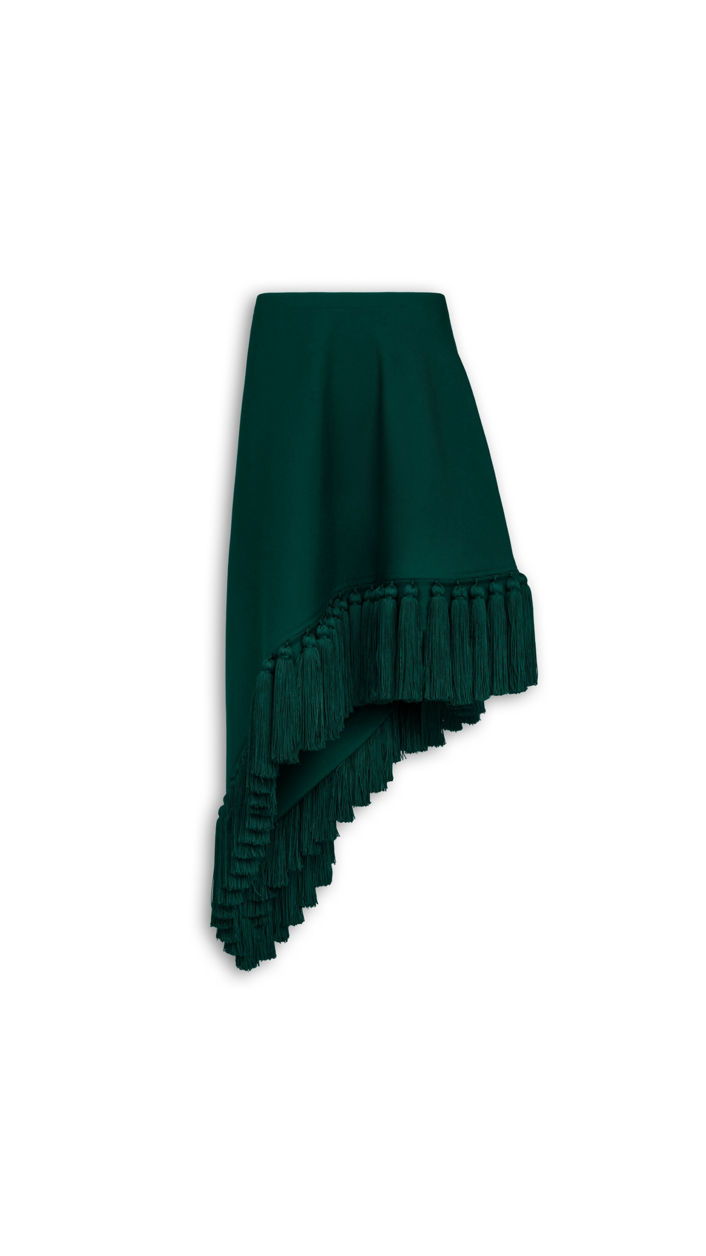 Alaïa Asymmetric Tassel Skirt - ALAÏA Skirts - Laser Cut Luxury - Shop at Luxury Shoes 