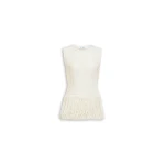 Alaïa Bead Knit Peplum Top - ALAÏA Tops - Laser Cut Luxury - Shop at Luxury Shoes 