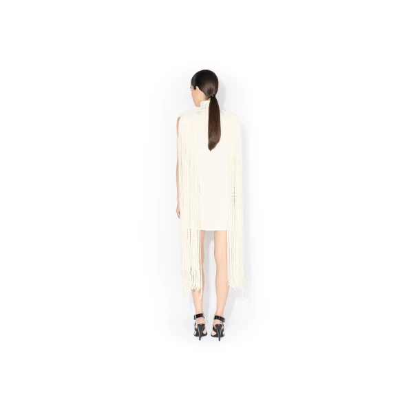 Alaïa Beaded Fringe Mini Dress - ALAÏA Dresses - Laser Cut Luxury - Shop at Luxury Shoes 