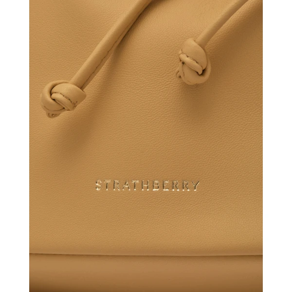 Strathberry Charlotte Drawstring in Brûlée, view 5