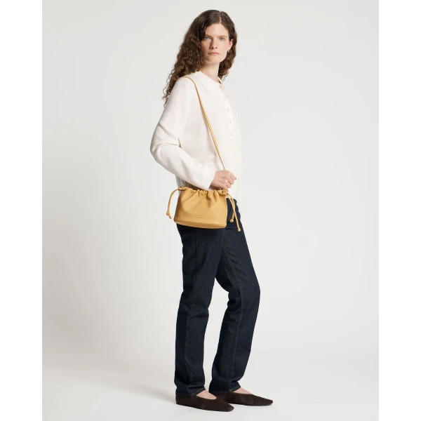 Strathberry Charlotte Drawstring in Brûlée, view 6