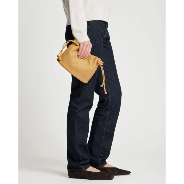 Strathberry Charlotte Drawstring in Brûlée, view 8