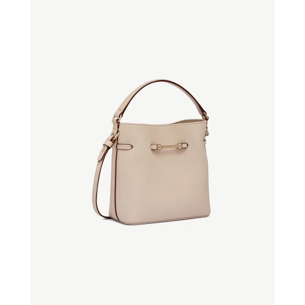 Strathberry Corda Bucket Mini in Oat, view 3