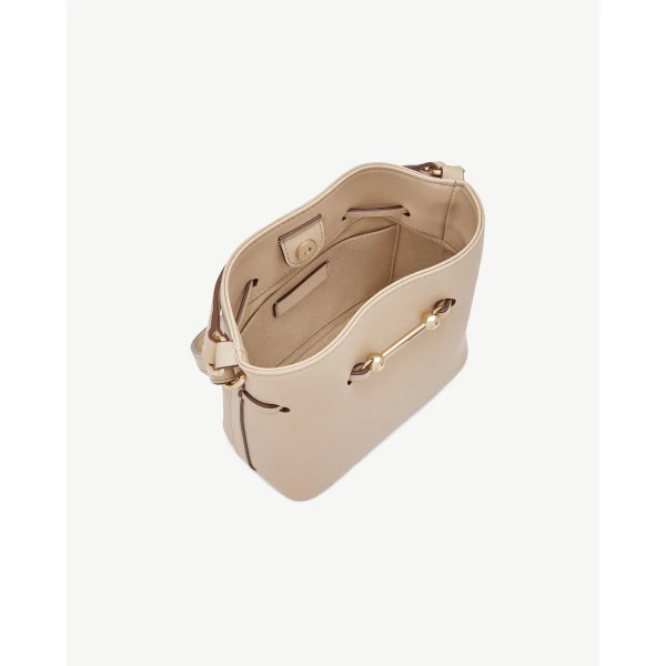 Strathberry Corda Bucket Mini in Oat, view 5