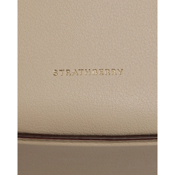 Strathberry Crescent Moon Mini in Oat, view 7