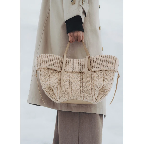 Polene Cyme Mini in Ecru Bag, view 2