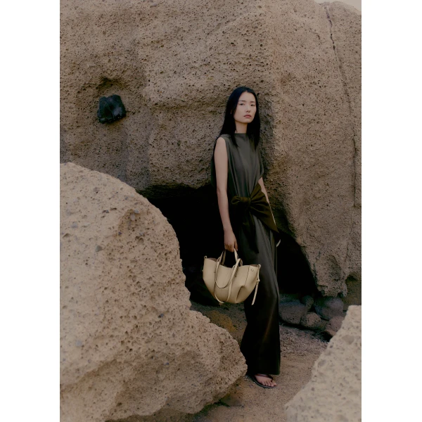 Polene Cyme Mini in Sand Bag, view 2