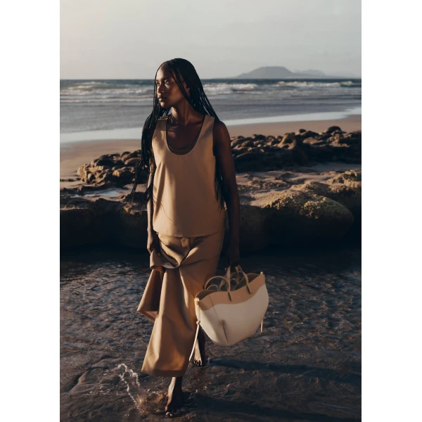 Polene Cyme in Beige Bag, view 3