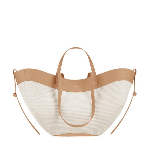 Polène Cyme in Beige Cyme in Beige - Totes & Top-Handle Bags - Parisian Luxury Leather Bag at Luxury Shoes 