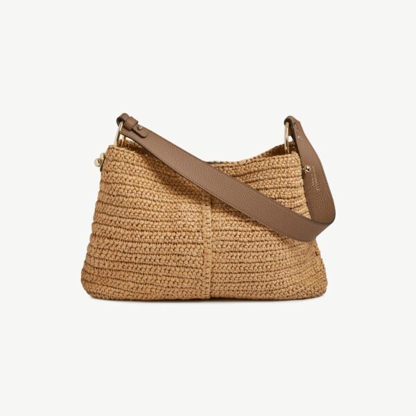 Strathberry Lana Hobo in Raffia and Clay, view 4
