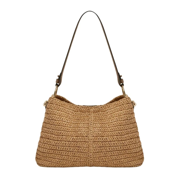 Lana Hobo in Raffia and Clay