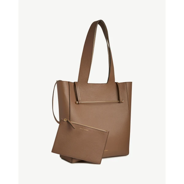Strathberry Melody Tote in Clay, view 7