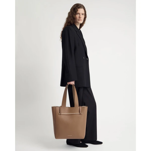 Strathberry Melody Tote in Clay, view 8
