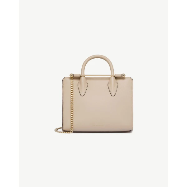 Strathberry Mini Tote in Oat, view 2