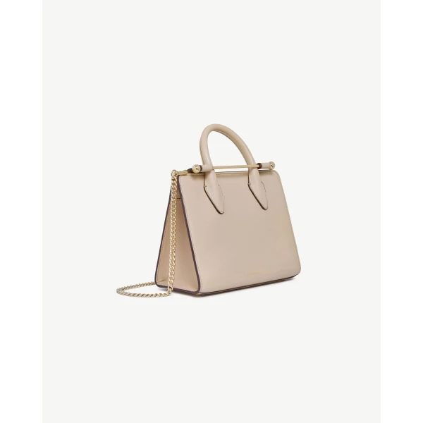 Strathberry Mini Tote in Oat, view 3