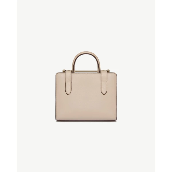 Strathberry Mini Tote in Oat, view 4