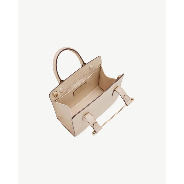 Strathberry Mini Tote in Oat, view 5