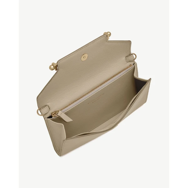 Strathberry Multrees Chain Wallet in Sand, view 5