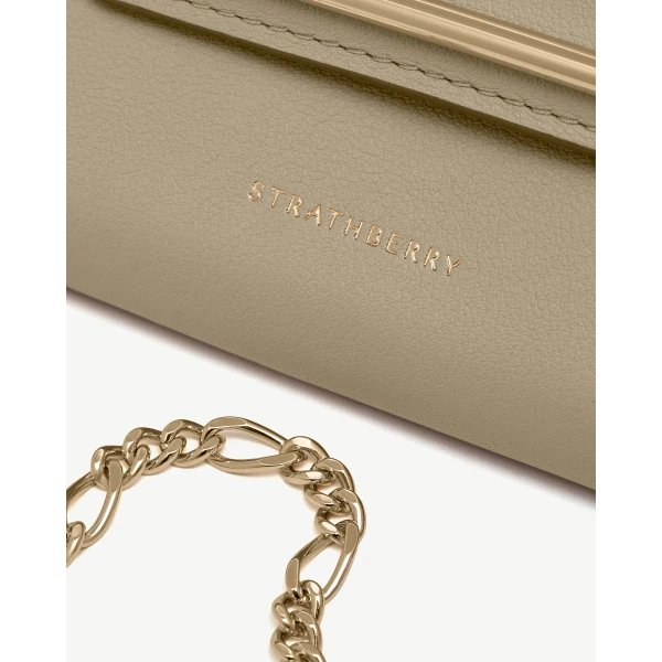 Strathberry Multrees Chain Wallet in Sand, view 6
