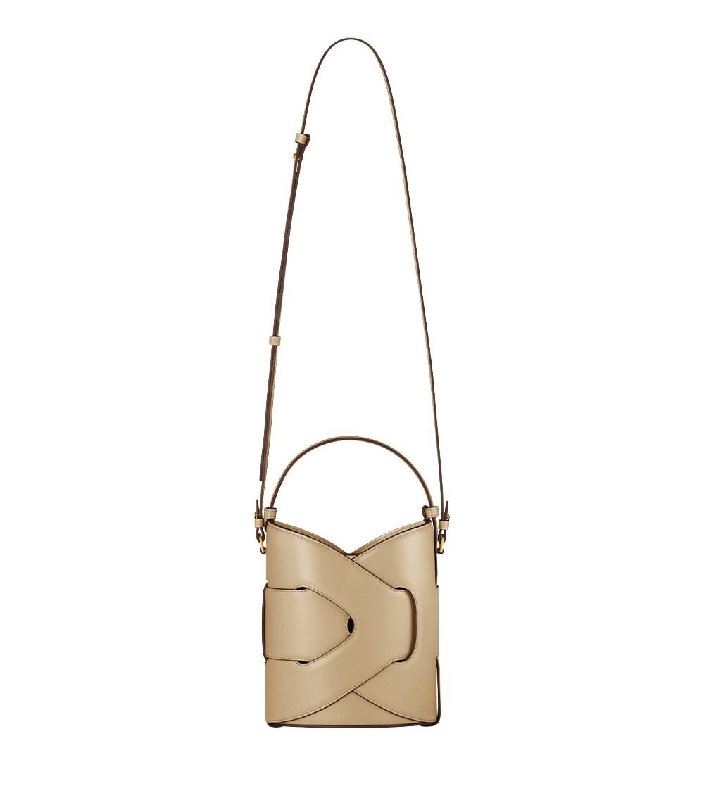 Polène Nodde Seau in Sand Nodde Seau in Sand - Bucket Bags - Parisian Luxury Leather Bag at Luxury Shoes 